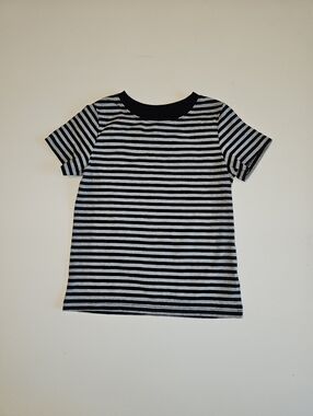 EUC | Cat & Jack | 3T | Black White Striped Short Sleeve Tee